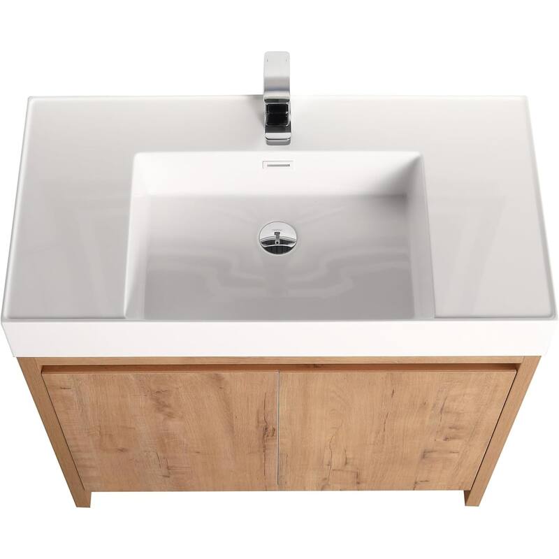 Blossom 48" All Wood Freestanding Bathroom Vanity with Acrylic Sink