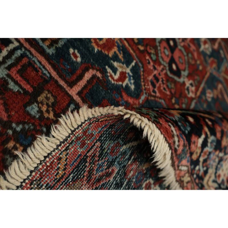 Hand Knotted Oriental 100% Wool Carpet Traditional Tribal Oranges & Rust Gharajeh Area Rug - 6' 4'' X 4' 6''