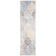SAFAVIEH Madison Stella Boho Chic Ogee Trellis Rug - 2'3" x 12' Runner - Ivory/Blue