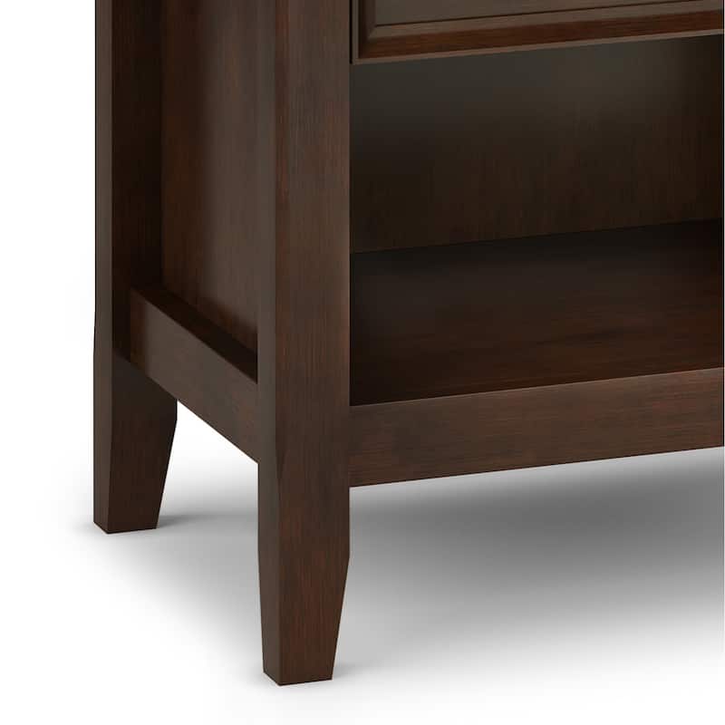 WYNDENHALL Halifax SOLID WOOD 24 inch Wide Bedside Nightstand Table
