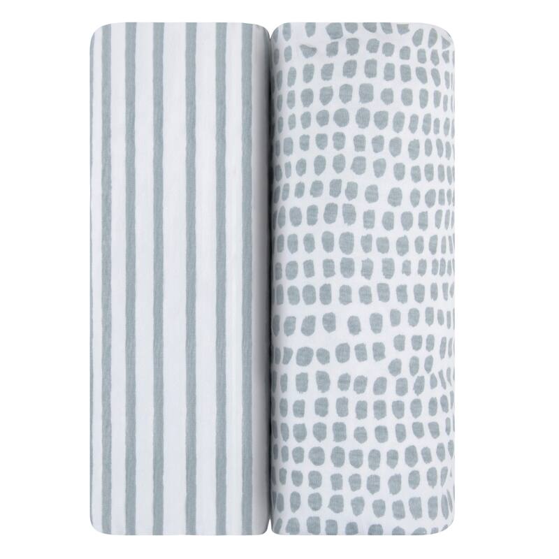 Ely's & Co. Baby Waterproof Changing Pad Cover Sheet Set - 2 Pack - 34" x 17"
