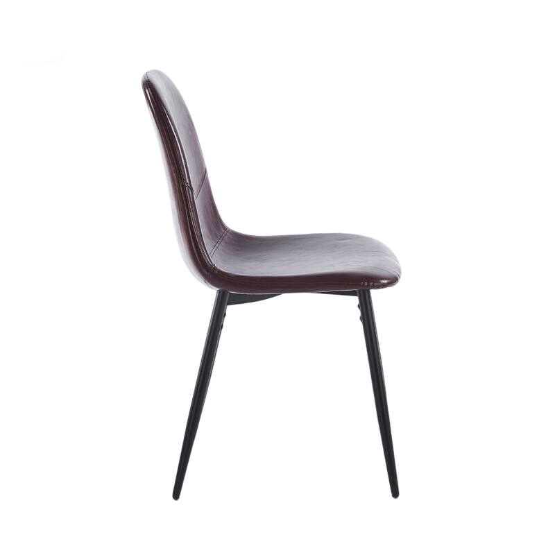 Set of 4 PVC Dining Chairs