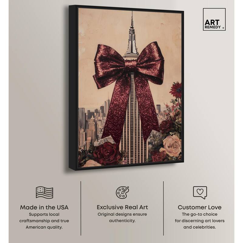 Sparkling Empire State Building Canvas by Art Remedy