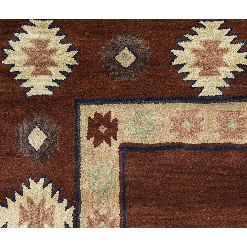 Alora Decor Ryder Hand-tufted Southwestern Wool Rug.