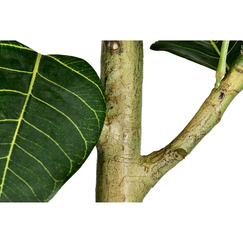 5 ft. Artificial Audrey Ficus Tree in White Decor Pot - 29.5 in. W x 29.5 in. D x 60.25 in. H