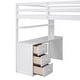 preview thumbnail 13 of 11, Modern Full Size Loft Bed With Drawers,Desk and Wardrobe,Sturdy Construction