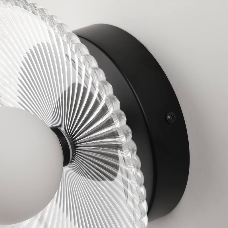 Half Moon Gold or Black Wall Sconce Bathroom Wall Light Fixture