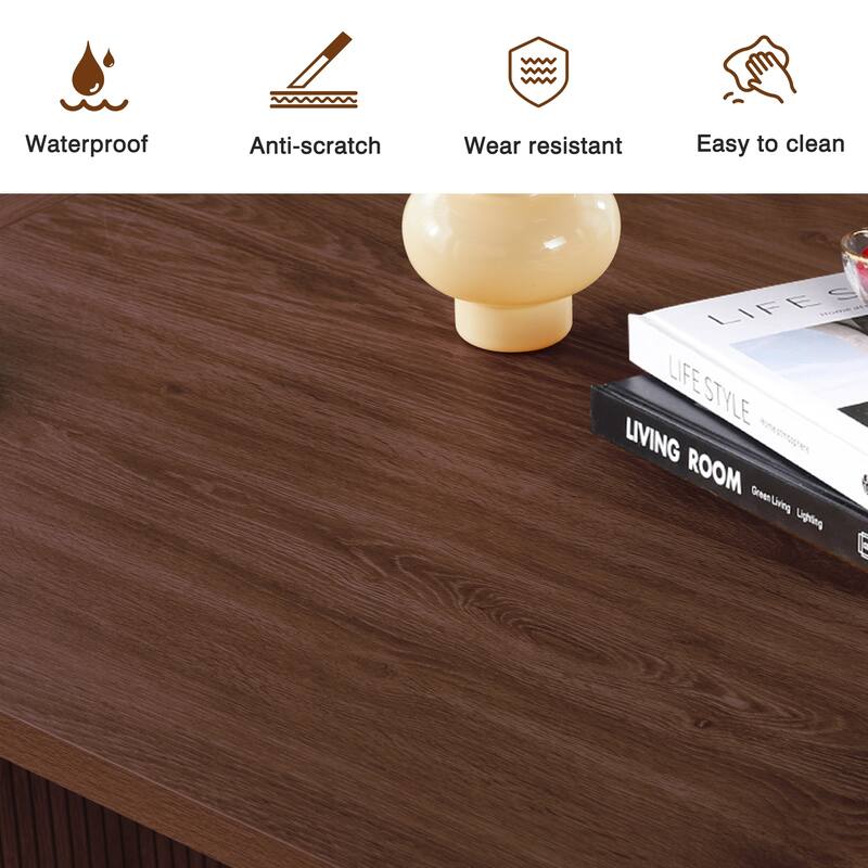 78-inch Wooden Rectangular Dining Table