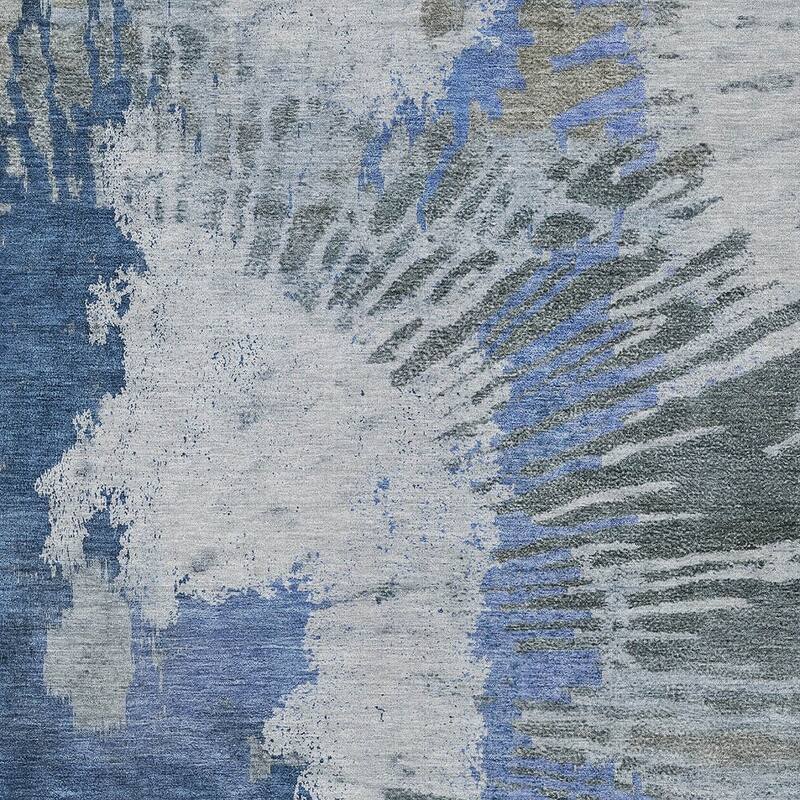 HomeRoots Abstract Transitional Rectangle Outdoor Rug