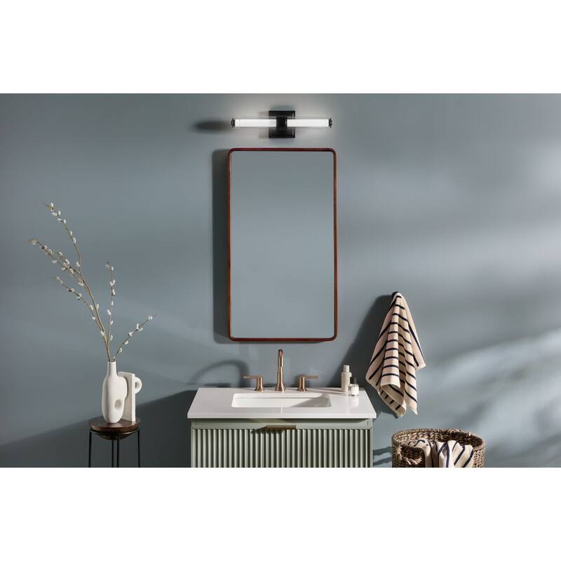 Kichler 55237LED Laurene 2 Light 19" Wide LED Vanity Light with Clear