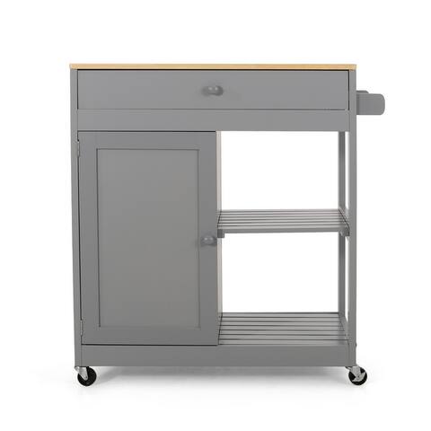 Telfair Kitchen Cart with Wheels by Christopher Knight Home