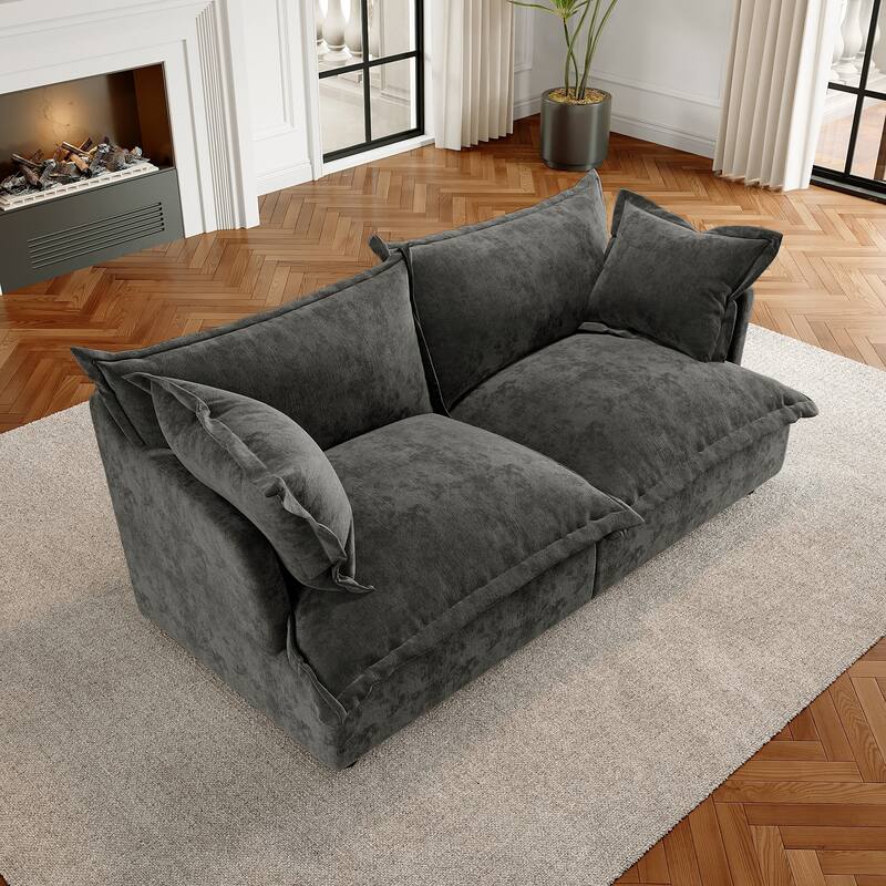 Cloud Chenille Upholstered Modular Sectional Sofa