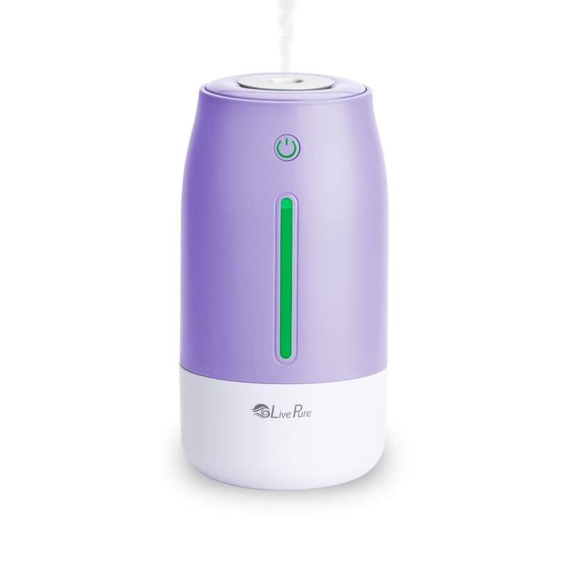 LivePure LP250 Aqua Glo Portable Cool Mist Humidifier - Purple