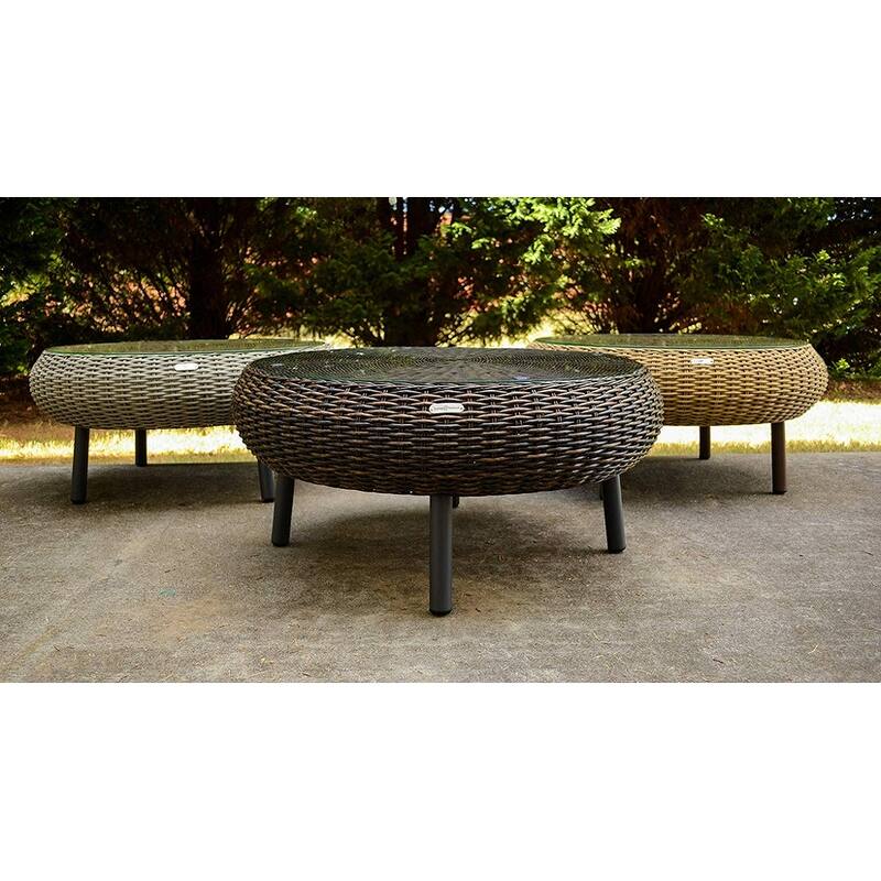 Tortuga Round Outdoor Wicker Coffee Table