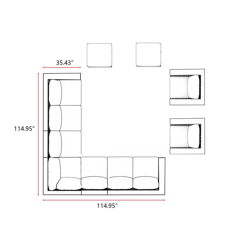 Cameron 9-piece Seating Sectional