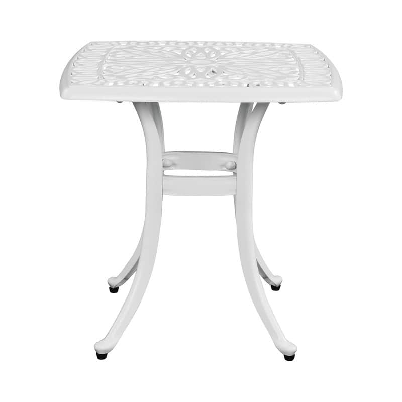 Patio 21" Cast Aluminum Dining Table with Umbrella Hole