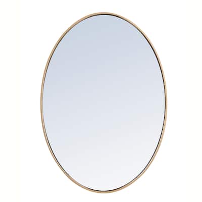 Carson Carrington Labbemala Metal Frame Oval Mirror