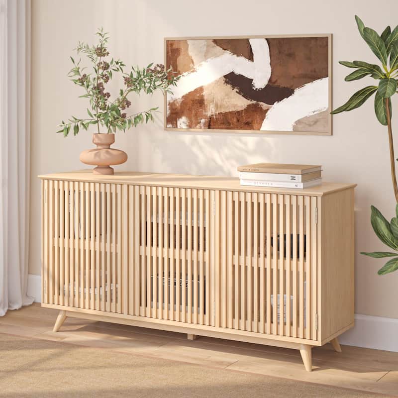 Plank and Beam Mid-Century Modern Buffet Sideboard/TV Stand - Blonde