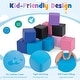 preview thumbnail 8 of 9, 12 Pieces Soft Foam Building Blocks Climbing Foam Cubes Set for Kids - 5.5" x 5.5" x 5.5" (L x W x H)