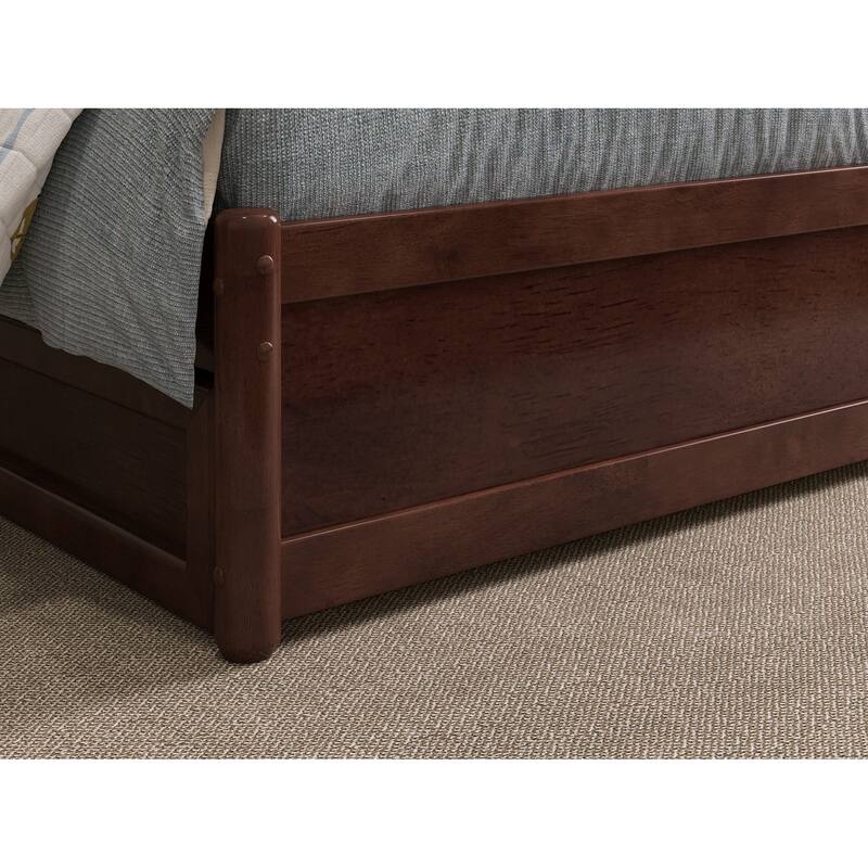 Hadley Platform Bed with Panel Footboard and Twin Trundle