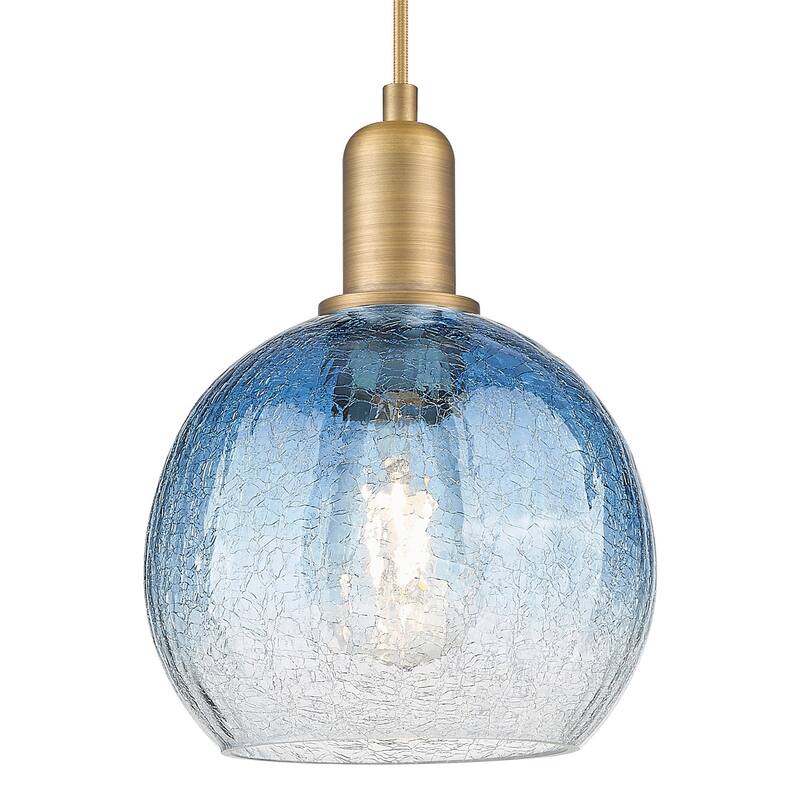 Innovations Lighting 716-1P-G483-8SB Brookhaven Globe 8" Wide Cord - Brushed Brass