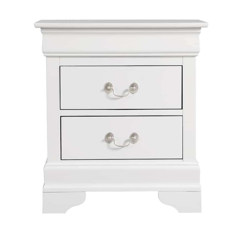 Glory Furniture Louis Phillipe 2-drawer Wooden Nightstand
