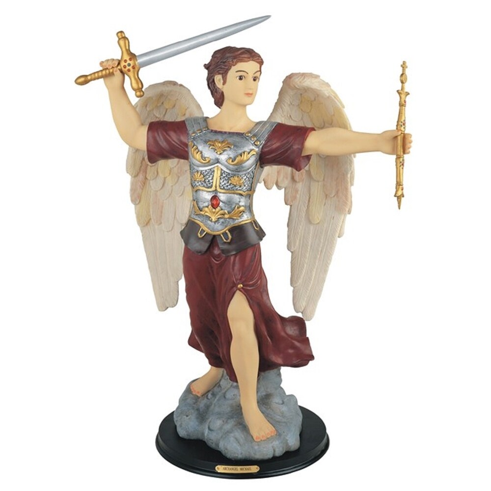 Q Max 24 H Archangel Michael Statue Saint Michael The Strongest Angel Holy Figurine Religious Decoration Overstock 32433416