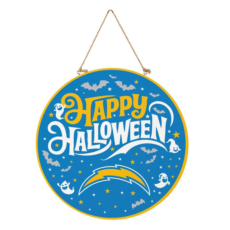 Los Angeles Chargers 18" x 18" Halloween Door Décor Wall Sign