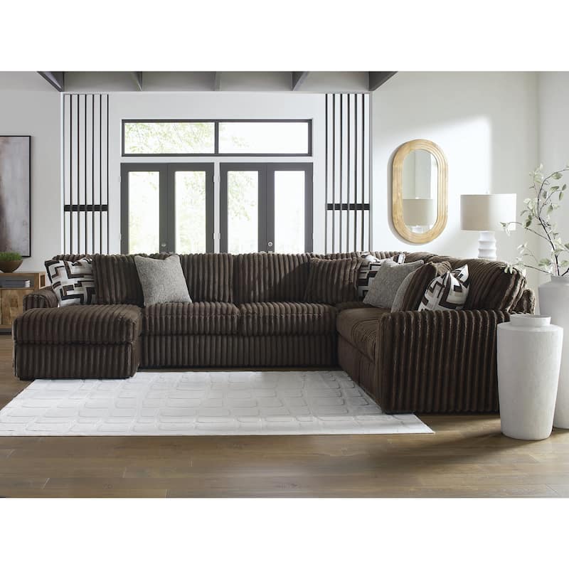 Signature Design by Ashley Midnight-Madness 4-Piece Sectional with Chaise - 151"W x 121"D x 40"H