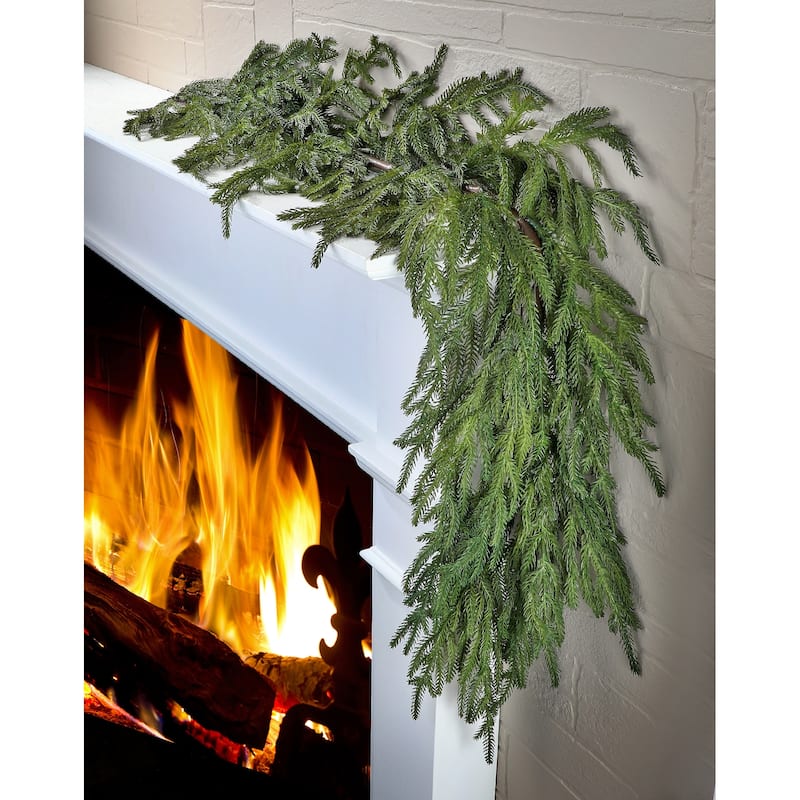 60-inch Natural Touch Norfolk Pine Garland