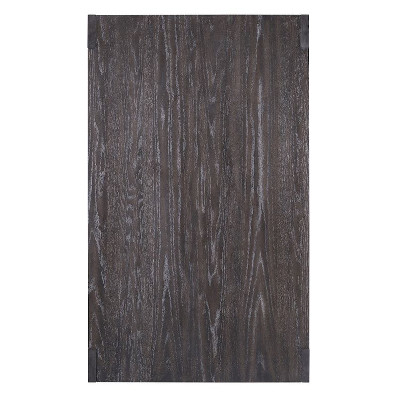 3-Piece Dining Table Set Espresso Breakfast Nook with 2 Dining Benches