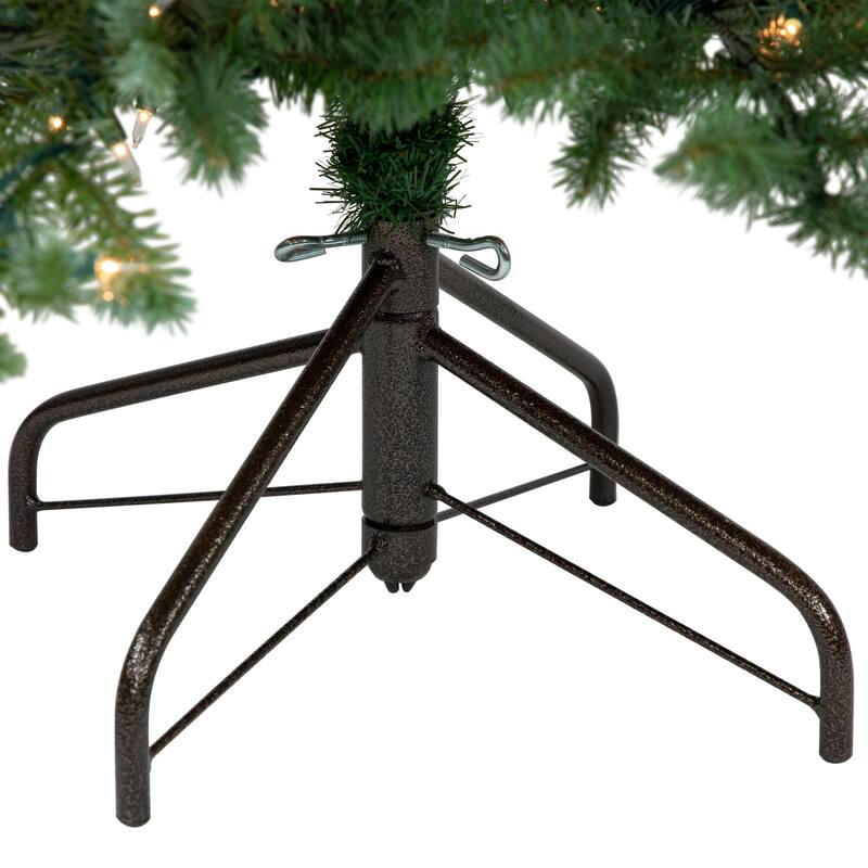 Medium Blue Spruce Artificial Christmas Tree 9' Clear Lights - 9 Foot