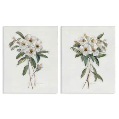 Stupell Wild Spring Flower Bundles Canvas Wall Art Design By Sally Swatland (Set of 2)