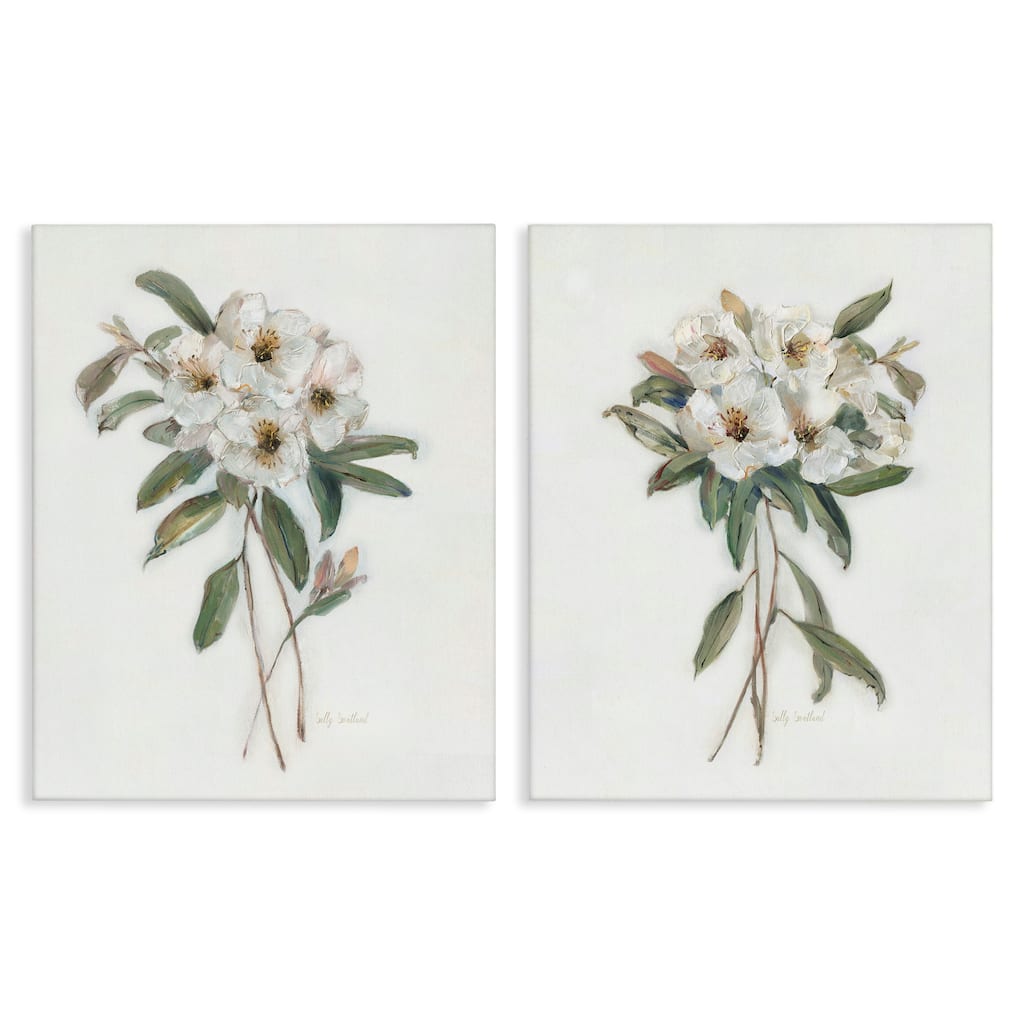 Stupell Wild Spring Flower Bundles Canvas Wall Art Design By Sally Swatland (Set of 2)
