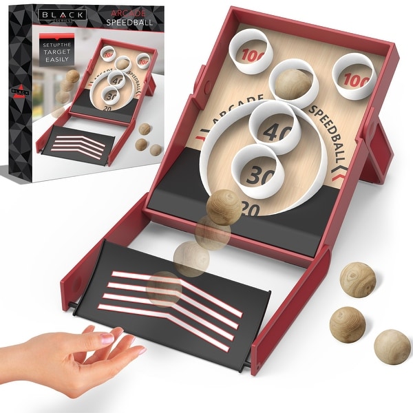 speedball BLACK SERIES Collapsible Retro-Style Speedball Game - 14.75 x 2.75