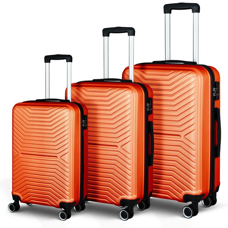 Luggage Sets, 3 Piece Luggage Expandable Suitcase Set, ABS Hardshell 4-Wheel Spinner Luggage with TSA Lock