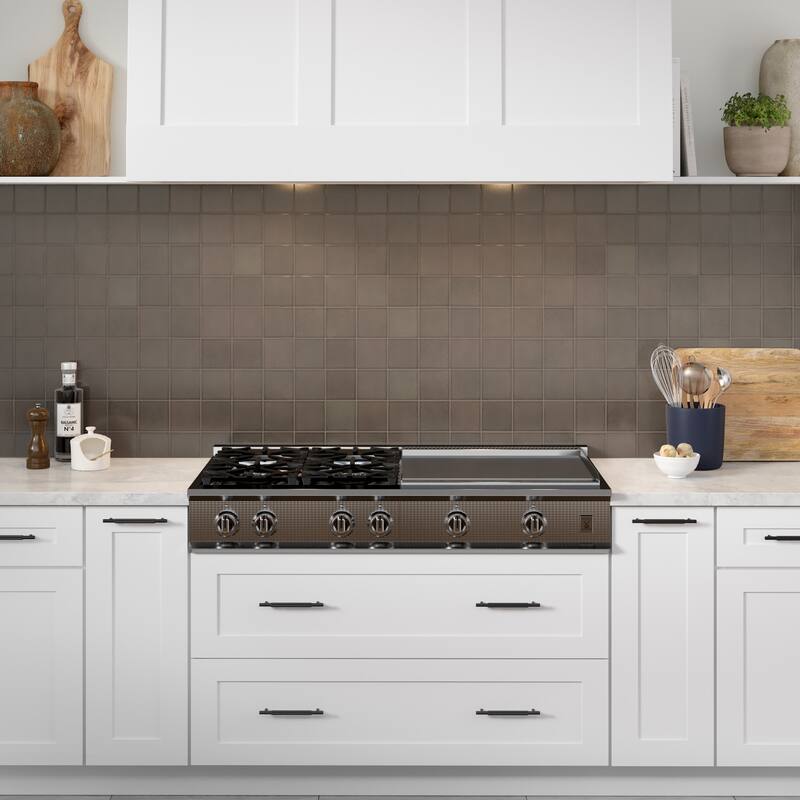 Emser Tile Kaze - 12" x 16" Square Mosaic Wall Tile - Glossy Tile