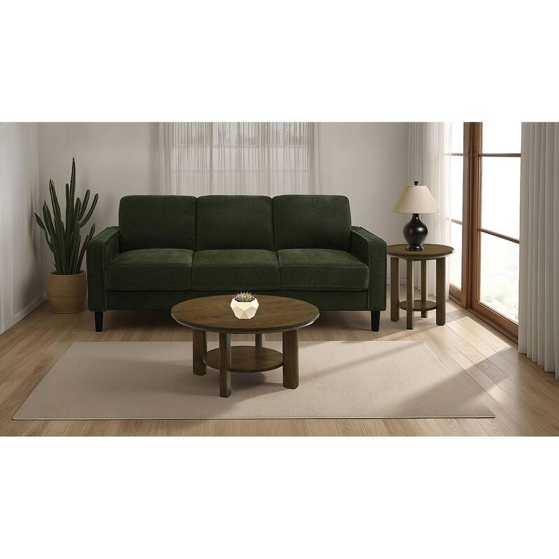 Ruth 77-inch Fabric Upholstered Track Arm Sofa