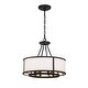 preview thumbnail 9 of 7, Crystorama Lighting Group BRY-8004 Bryant 4 Light 18" Wide Drum