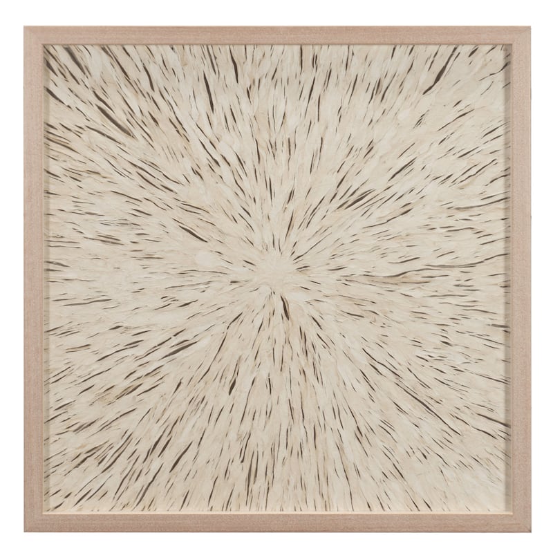 HUJI Abstract Handmade Papier-Mâché Shadow Box Wall Art - Style_B