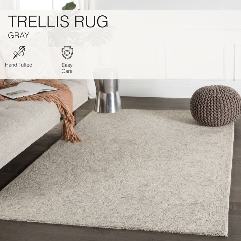 Prisha Handmade Trellis Area Rug