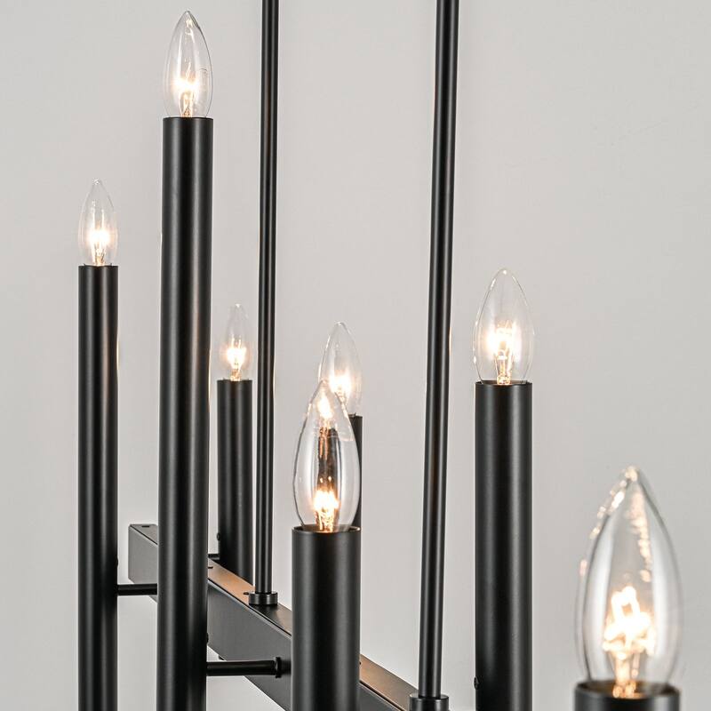 56.7'' 8-Light Linear Chandelier Kitchen Island Pendant