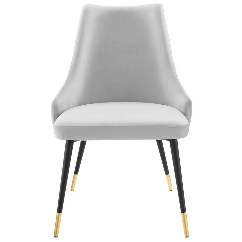 Modway Adorn Dining Side Chair Performance Velvet in Navy, Set of 2