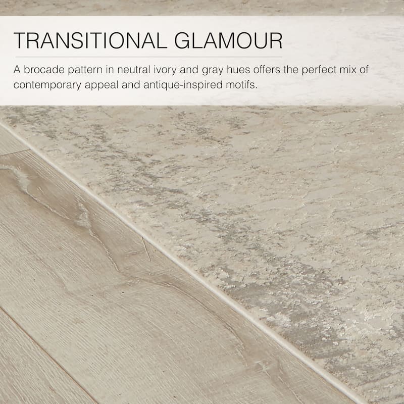 Lise Damask Area Rug