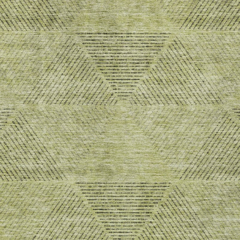 HomeRoots Geometric Transitional Rectangle Outdoor Rug