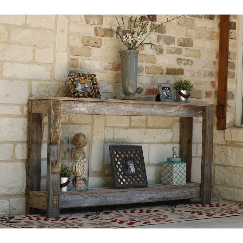 Rustic Farmhouse Handmade Reclaimed Wood Sofa Console Table Bed Bath