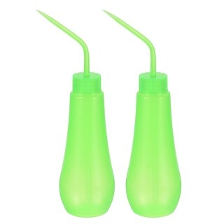 2pcs Squeeze Washing Bottle, 250mL Succulent Watering Irrigation Spout, Green