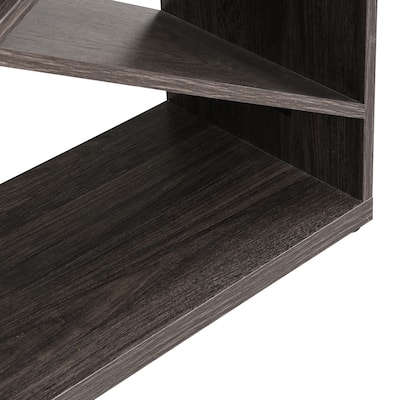 console table with open X Shape shelf
