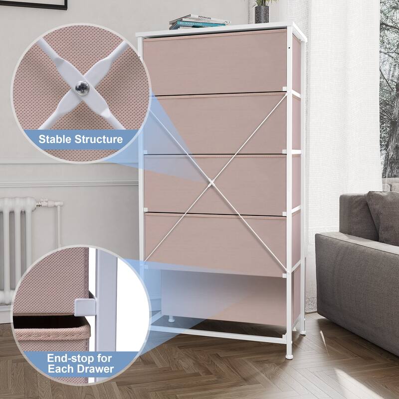 5 Drawers Vertical Dresser Storage Tower Organizer Unit for Bedroom