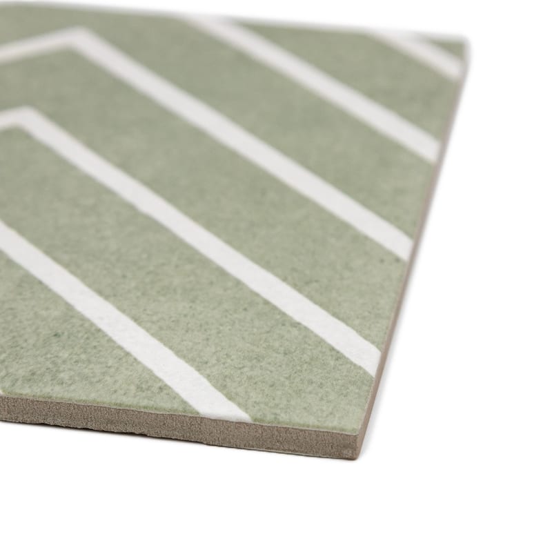 Verity Woven 8x8 Matte Porcelain Encaustic Tile - Floor, Wall, Backsplash